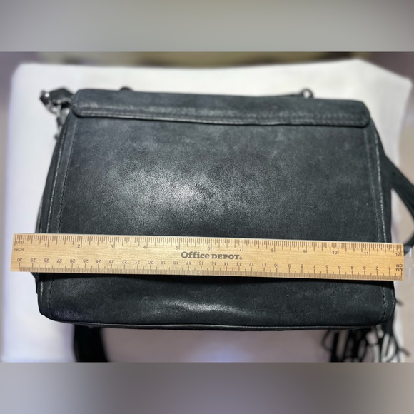 STUART WEITZMAN   LEATHER SATCHEL    Black Black/gray/gold colored hardware. - Picture 13 of 13